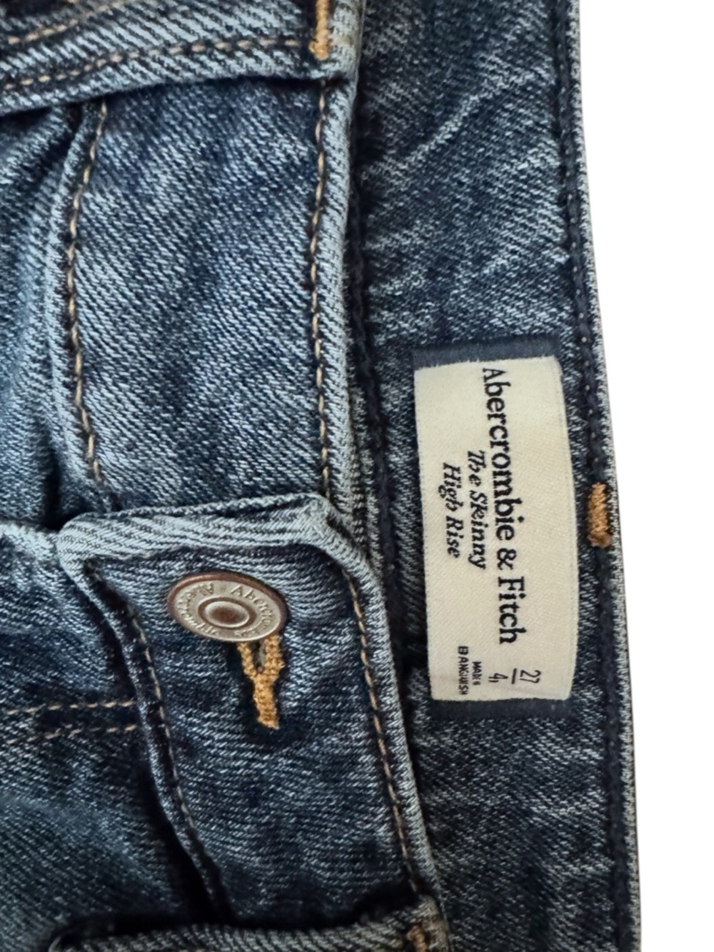 Abercrombie & Fitch High-Rise Skinny Jeans | 27 / 4R - Picture 6 of 7